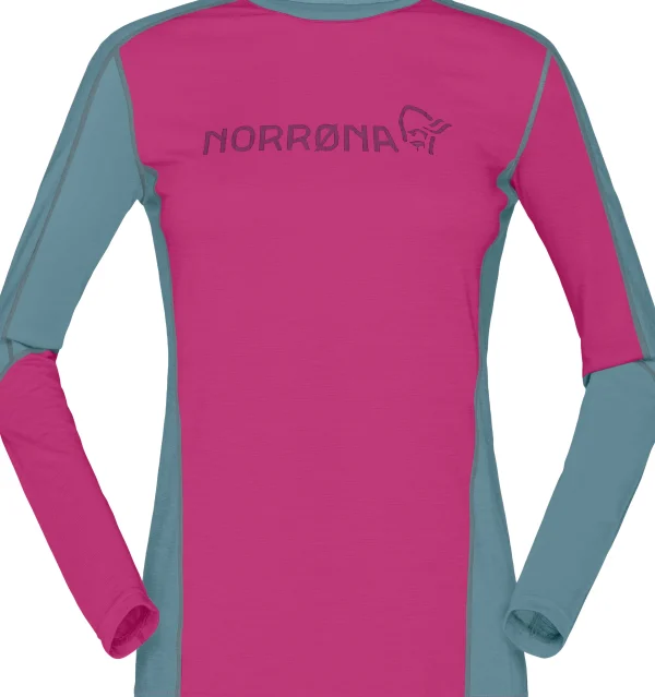 Hot Falketind Equaliser Merino Round Neck W's Damen T-Shirts/Lange Ärmel