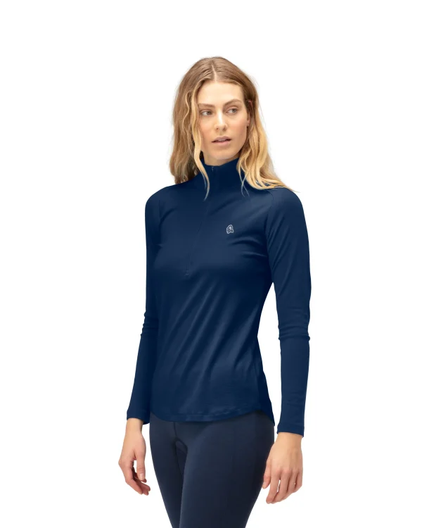 Flash Sale Femund PureUll Zip Neck W's Damen T-Shirts/Lange Ärmel
