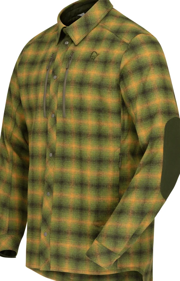 Cheap Finnskogen Wool Shirt M's Herren Hemden