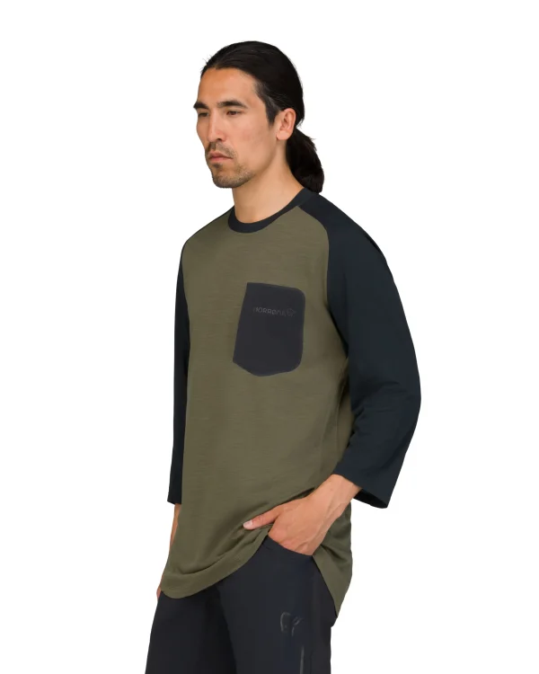 Best Sale Skibotn Equaliser Merino 3/4 T-shirt M's Herren T-Shirts/Lange Ärmel
